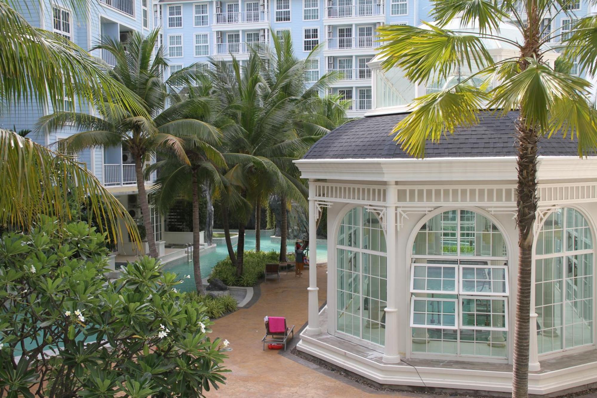 Grand Florida芭提雅带免费游泳池温泉和健身房和办公区水上花园公寓e208 Praia de Jomtien Exterior foto
