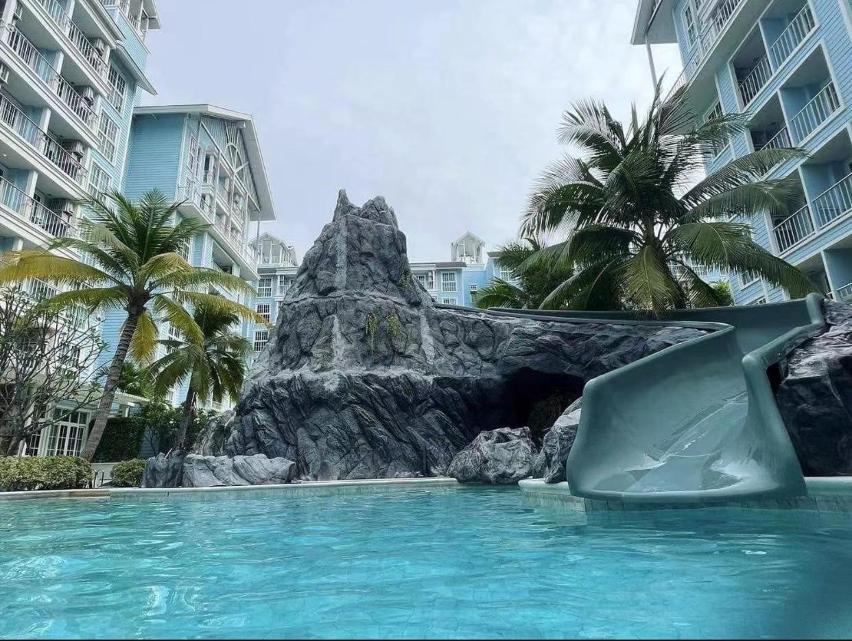 Grand Florida芭提雅带免费游泳池温泉和健身房和办公区水上花园公寓e208 Praia de Jomtien Exterior foto